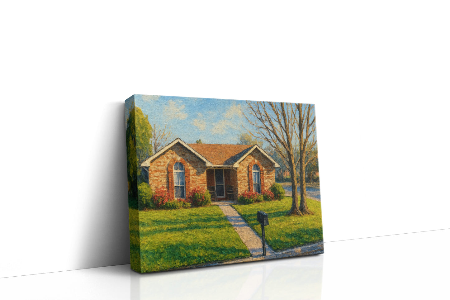 Mockup of 101 Ivanhoe Ln, Brownwood, TX 76801 oil painting on canvas