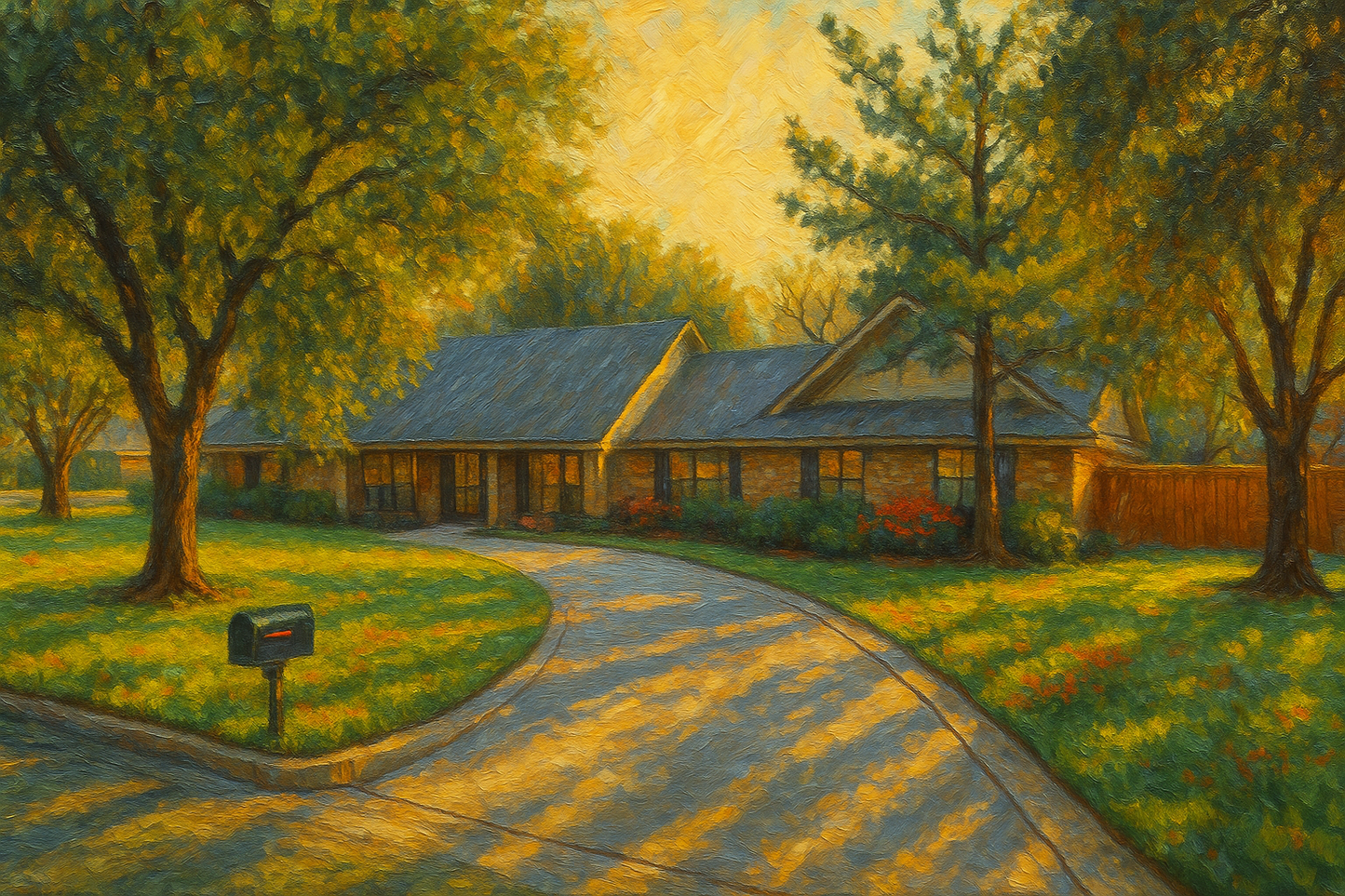 Oil painting of 11 Stonebrook Ct, Brownwood, TX 76801