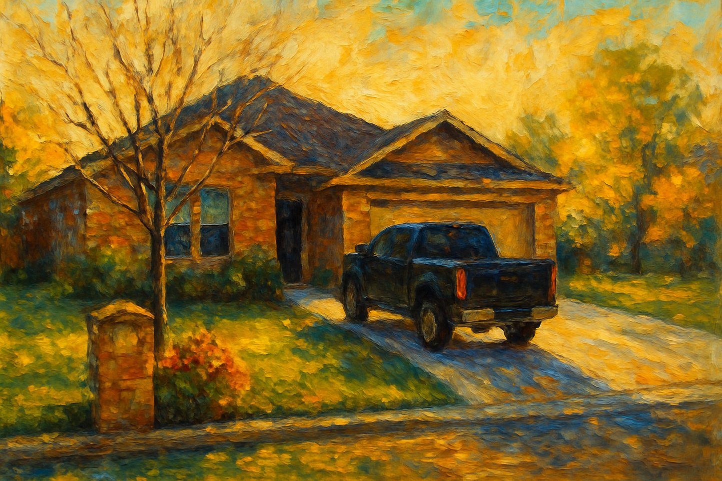 Oil painting of 1502 Southgate Dr, Brownwood, TX 76801
