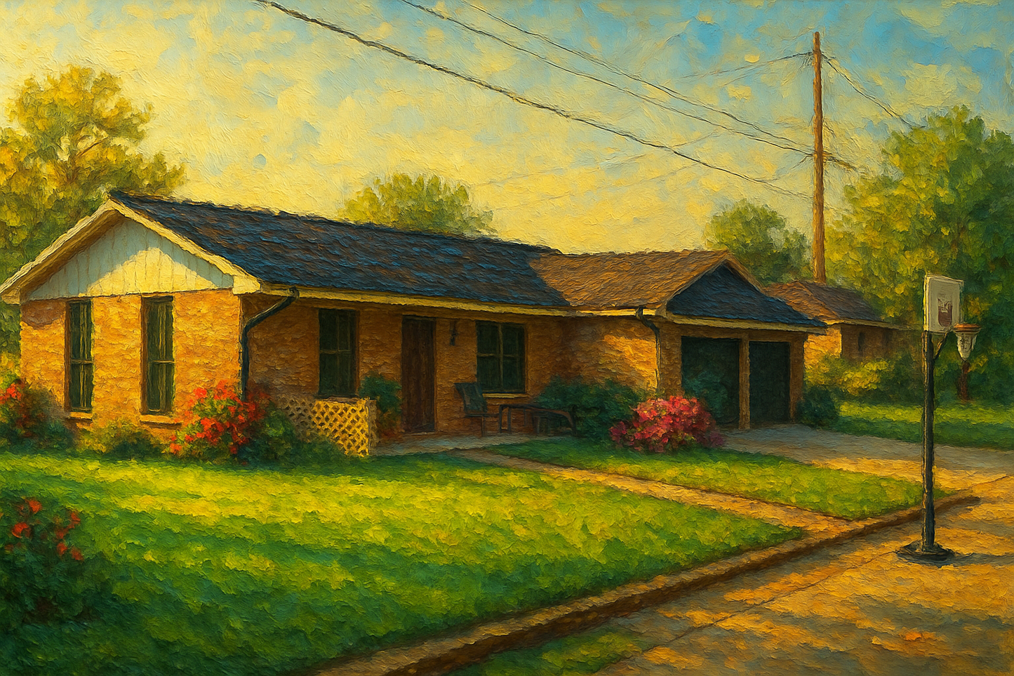 Oil painting of 1711 Tulane Dr, Brownwood, TX 76801