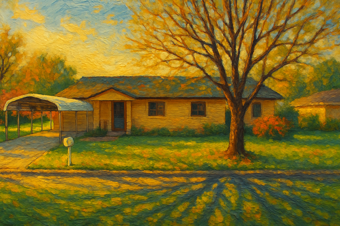 Oil painting of 1714 Tulane Dr, Brownwood, TX 76801