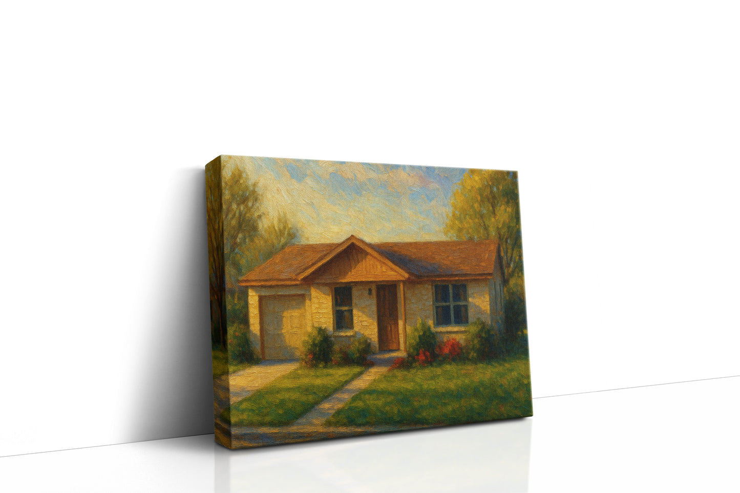 Mockup of 1720 Tulane Dr, Brownwood, TX 76801 oil painting on canvas