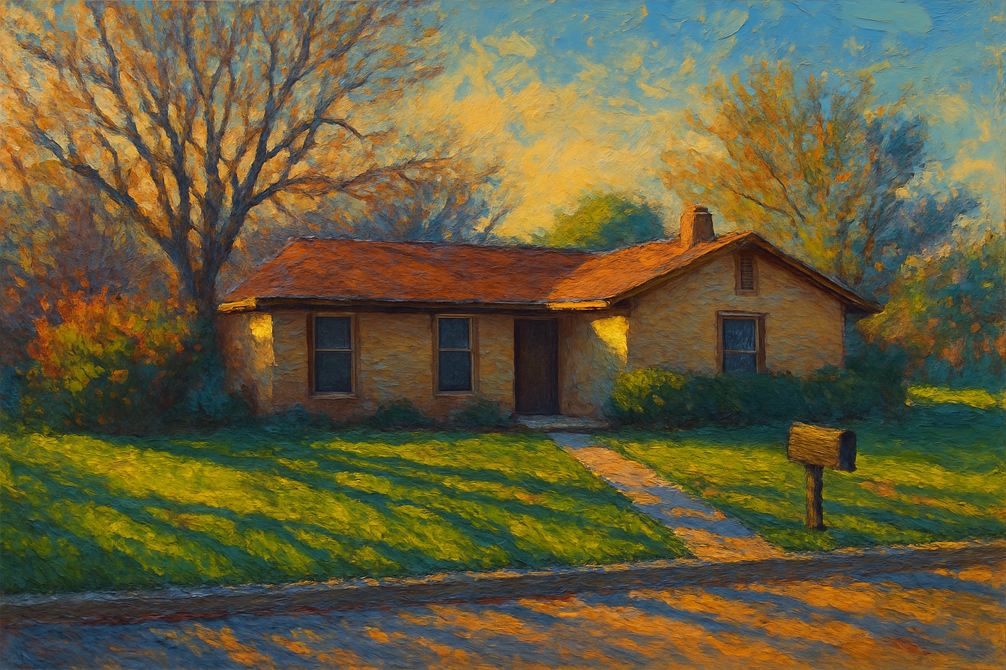 Oil painting of 1801 Pecos Dr, Brownwood, TX 76801