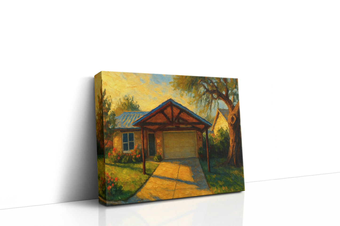 Mockup of 1805 Sierra Dr, Brownwood, TX 76801 oil painting on canvas