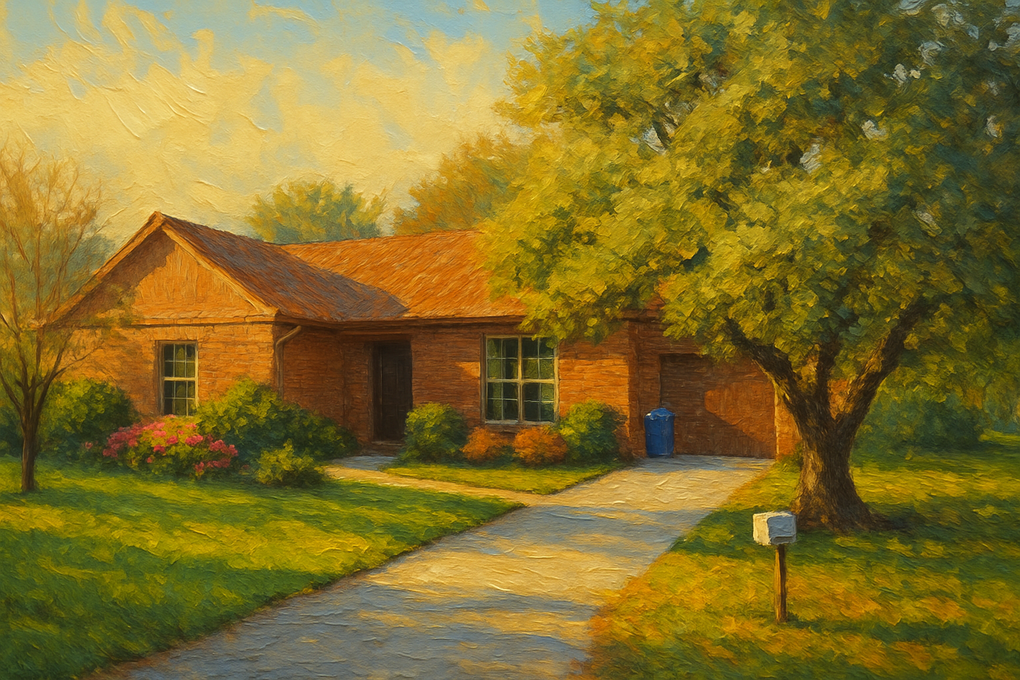 Oil painting of 1811 Indian Creek Dr, Brownwood, TX 76801