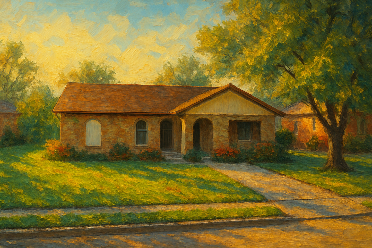 Oil painting of 1905 Sierra Dr, Brownwood, TX 76801