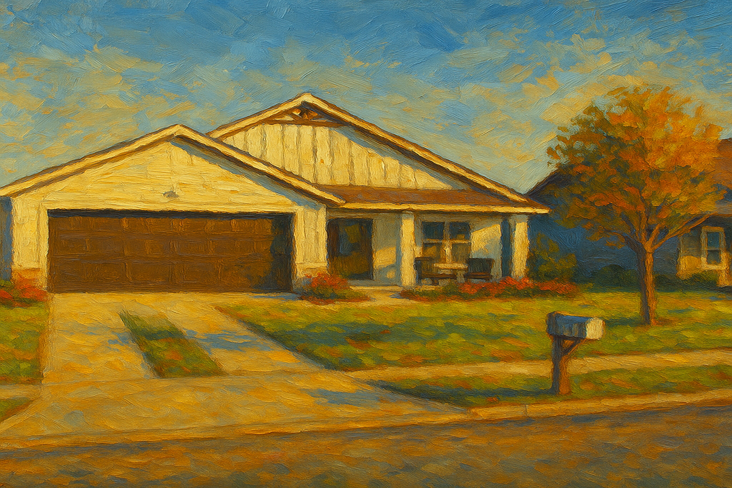 Oil painting of 1910 Duckhorn Dr, Brownwood, TX 76801
