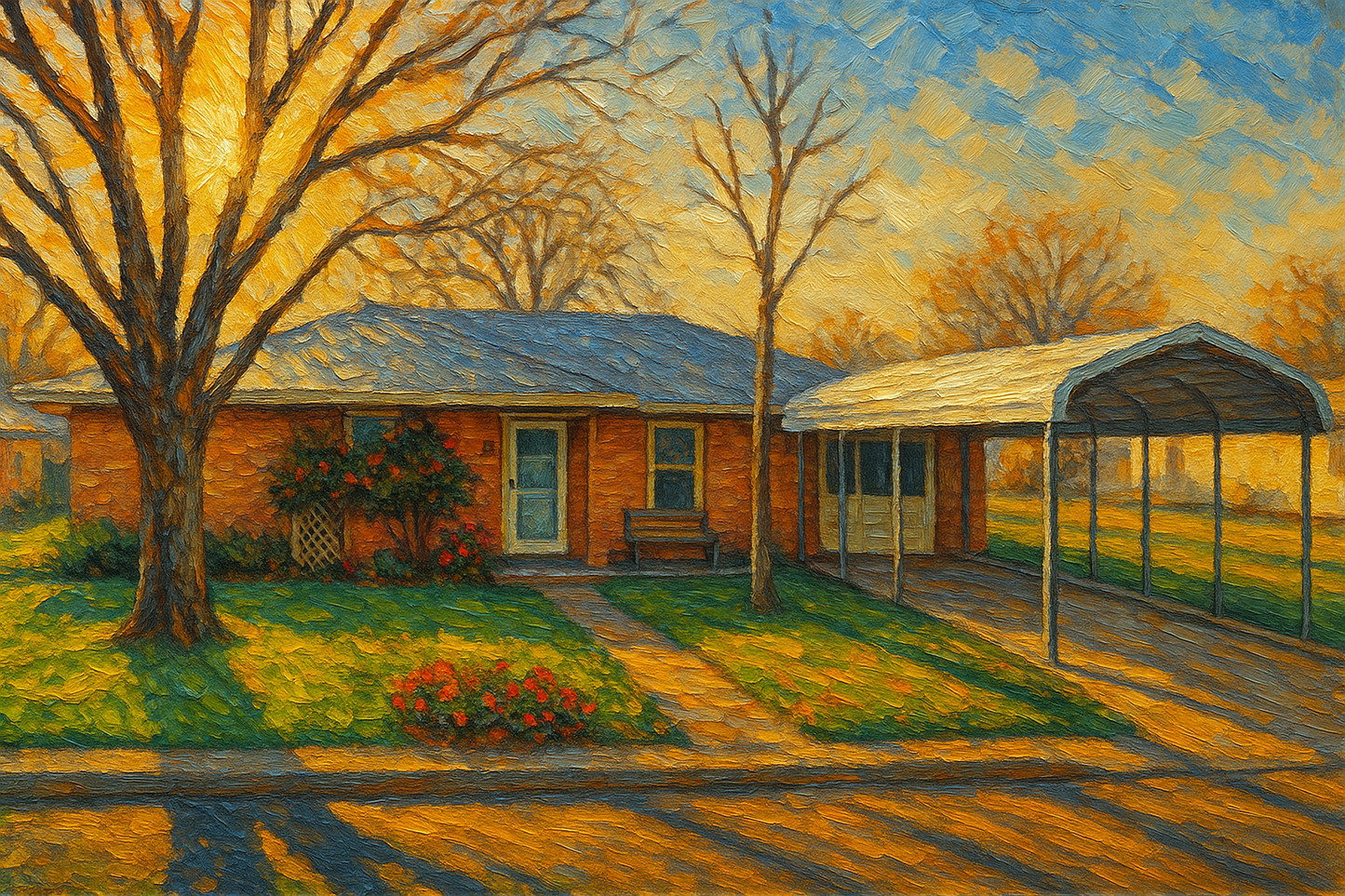 Oil painting of 2003 Sierra Dr, Brownwood, TX 76801