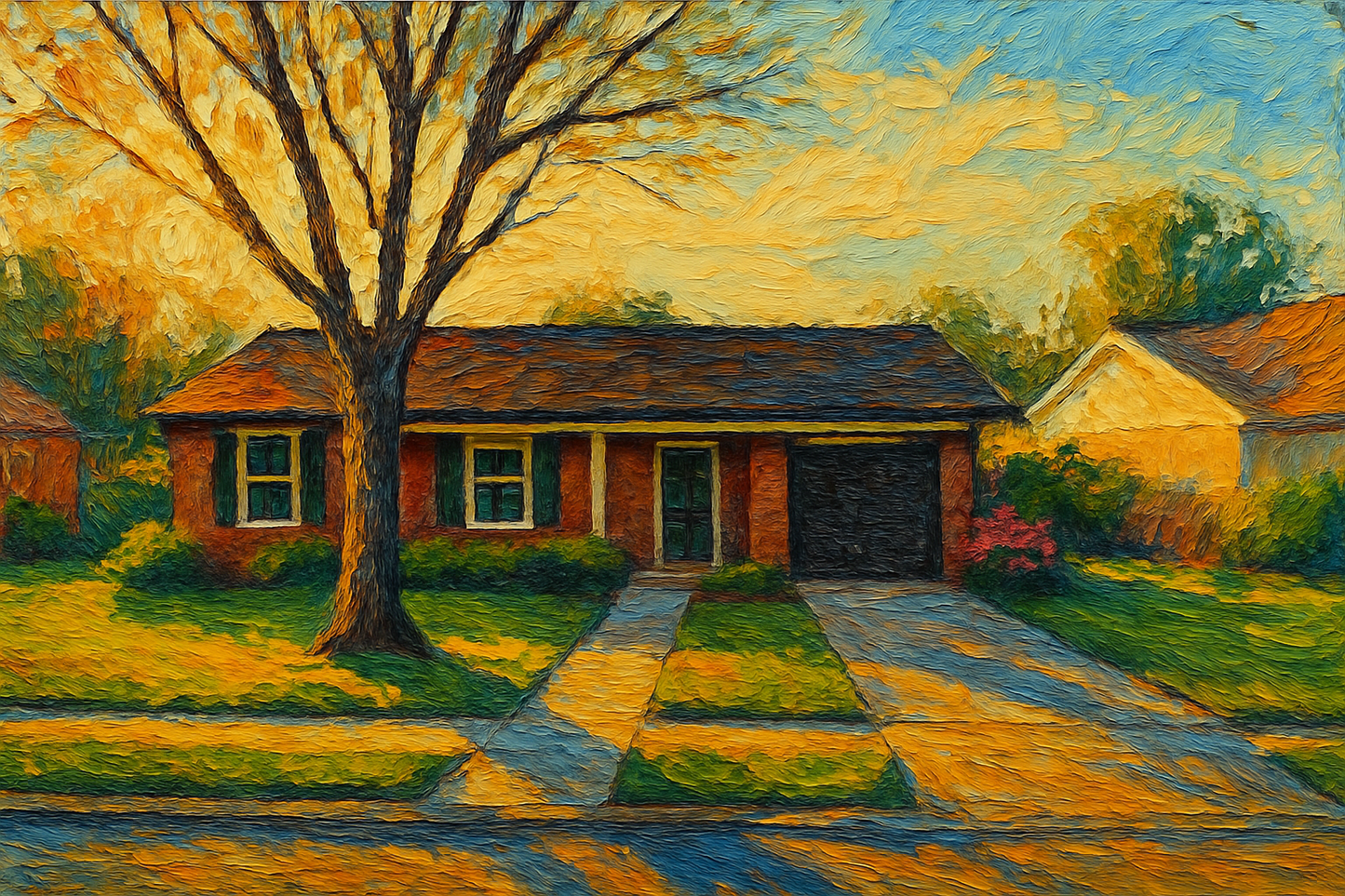 Oil painting of 2101 Sierra Dr, Brownwood, TX 76801