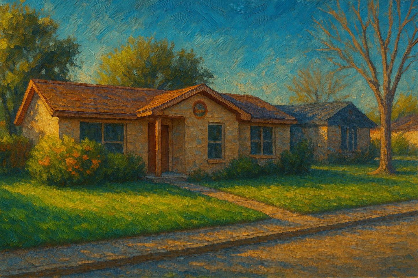 Oil painting of 2103 Sierra Dr, Brownwood, TX 76801