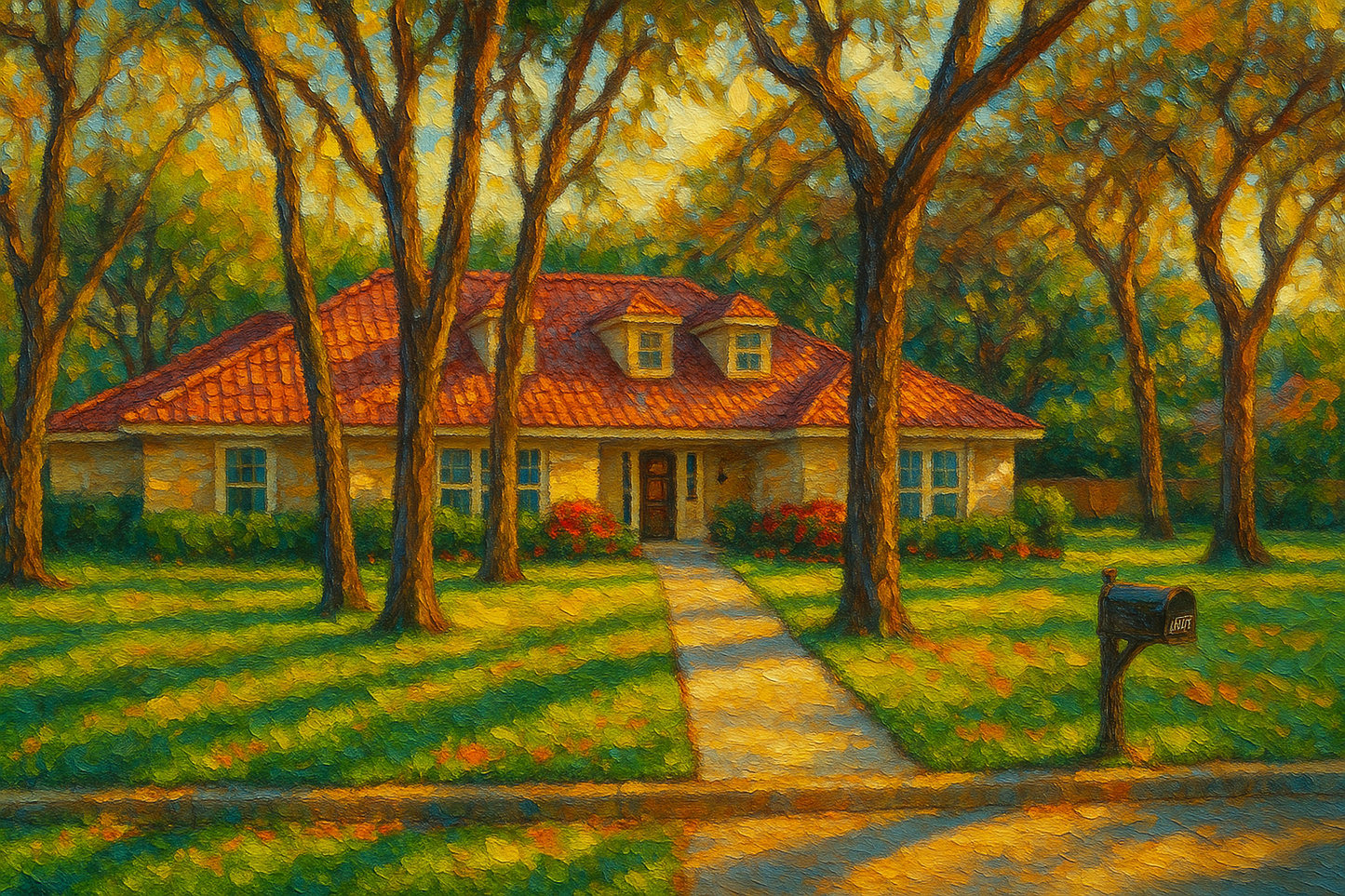 Oil painting of 2602 Good Shepherd Dr, Brownwood, TX 76801