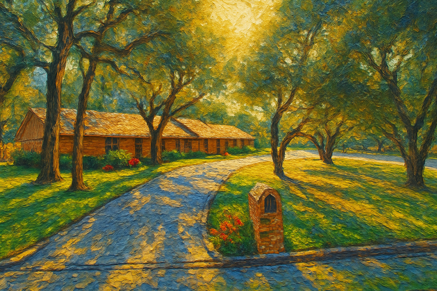 Oil painting of 2604 Good Shepherd Dr, Brownwood, TX 76801