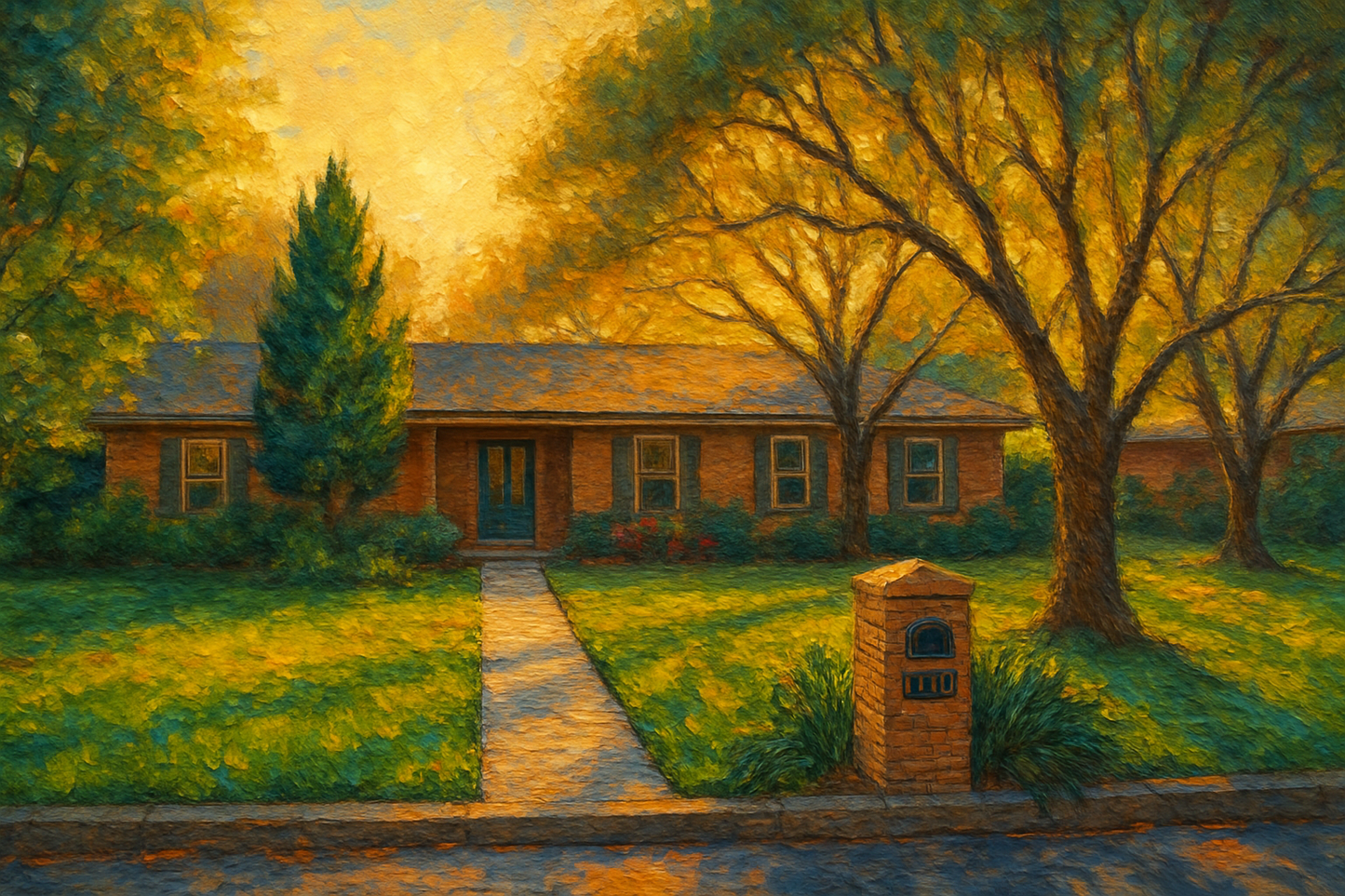 Oil painting of 2706 Good Shepherd Dr, Brownwood, TX 76801