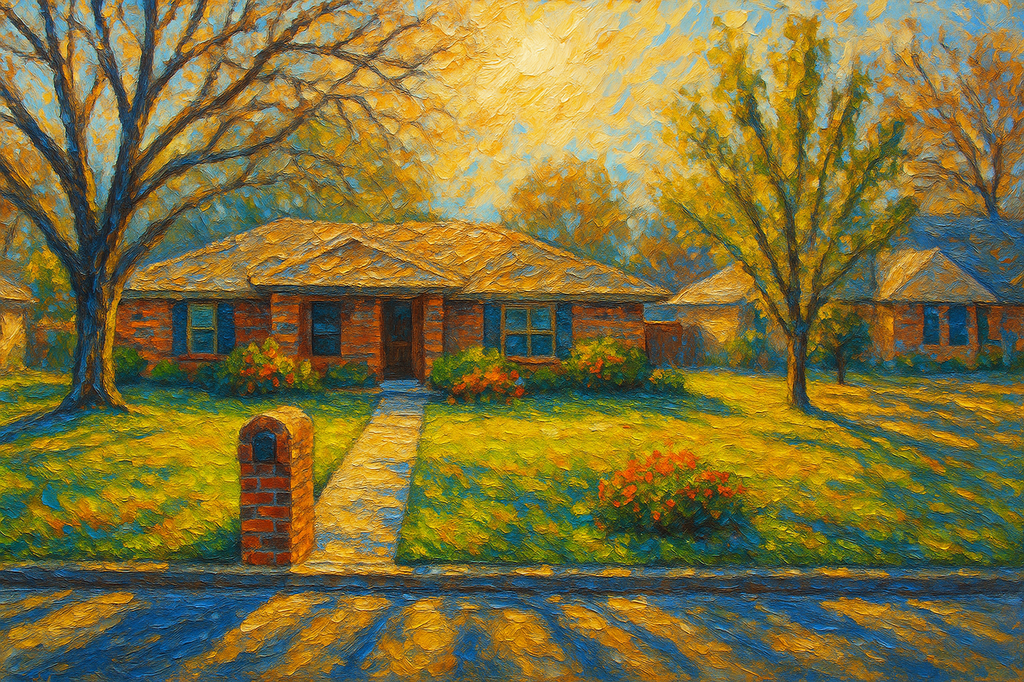 Oil painting of 2708 Good Shepherd Dr, Brownwood, TX 76801