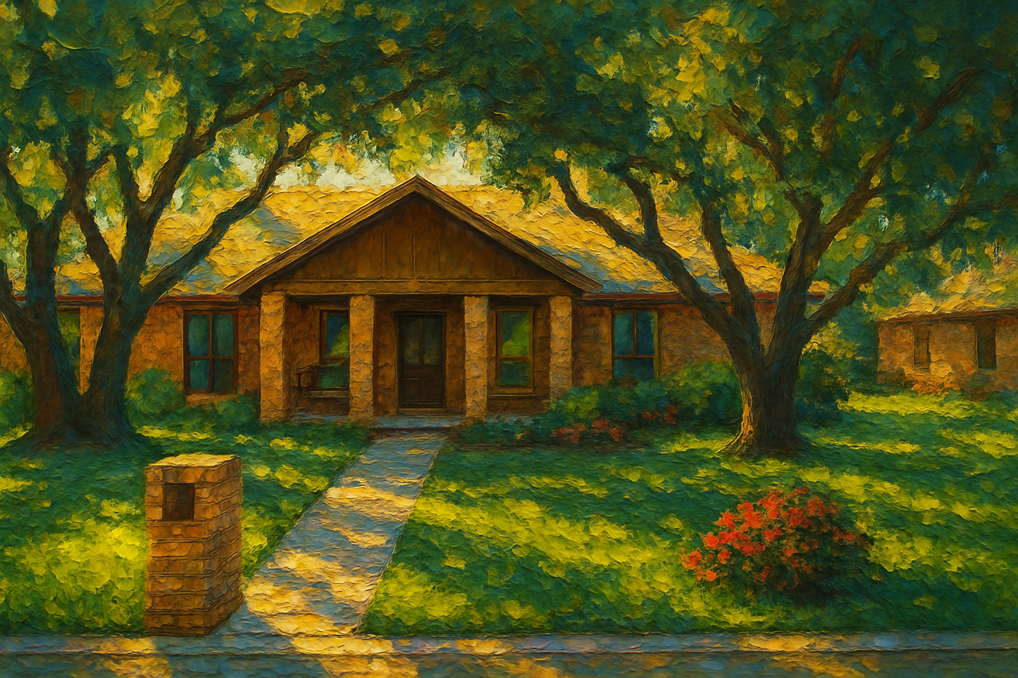 Oil painting of 2802 Good Shepherd Dr, Brownwood, TX 76801