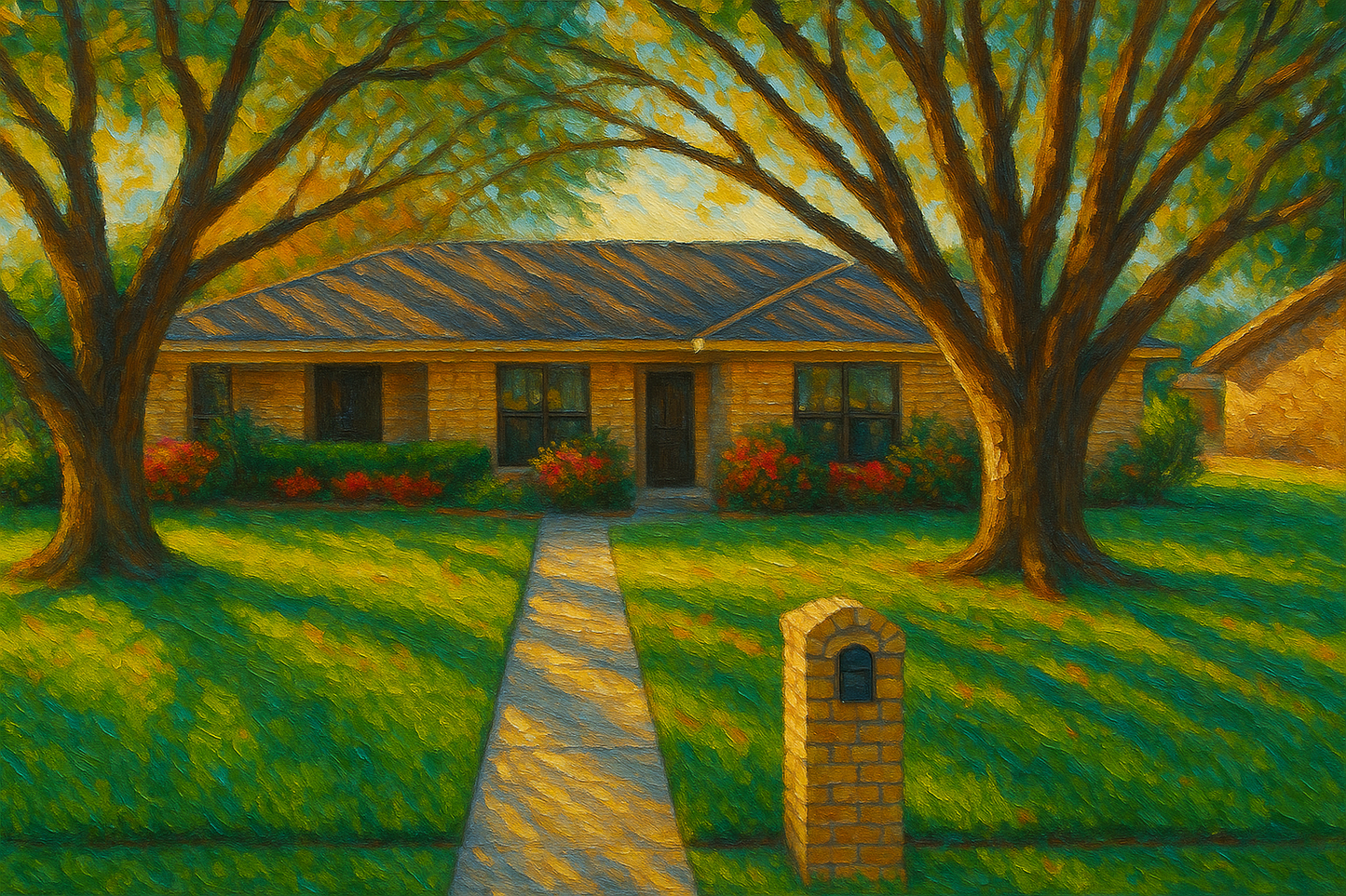 Oil painting of 2806 Good Shepherd Dr, Brownwood, TX 76801