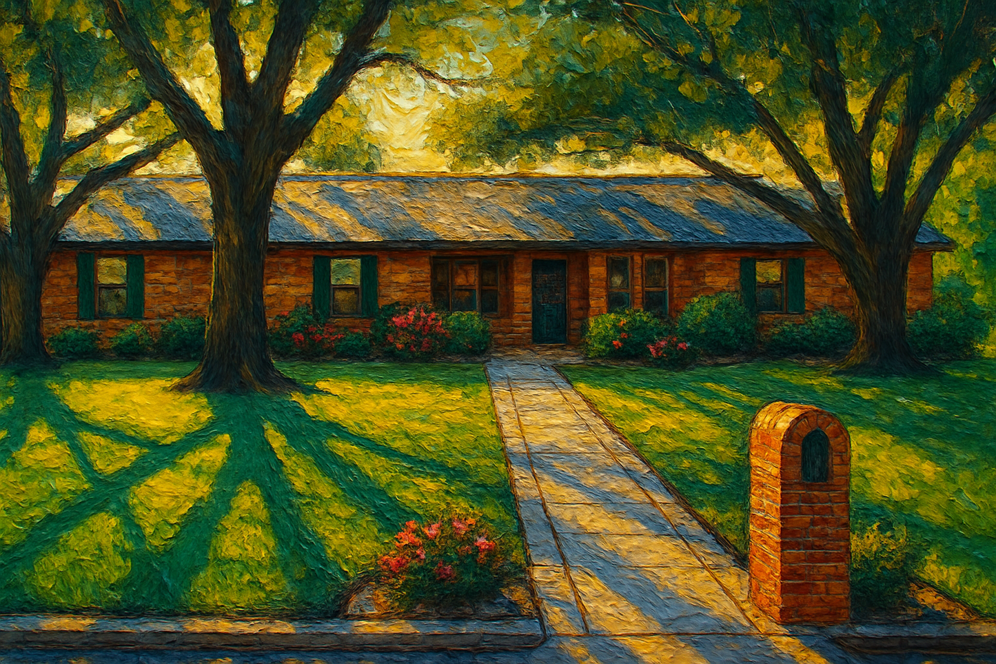 Oil painting of 2808 Good Shepherd Dr, Brownwood, TX 76801