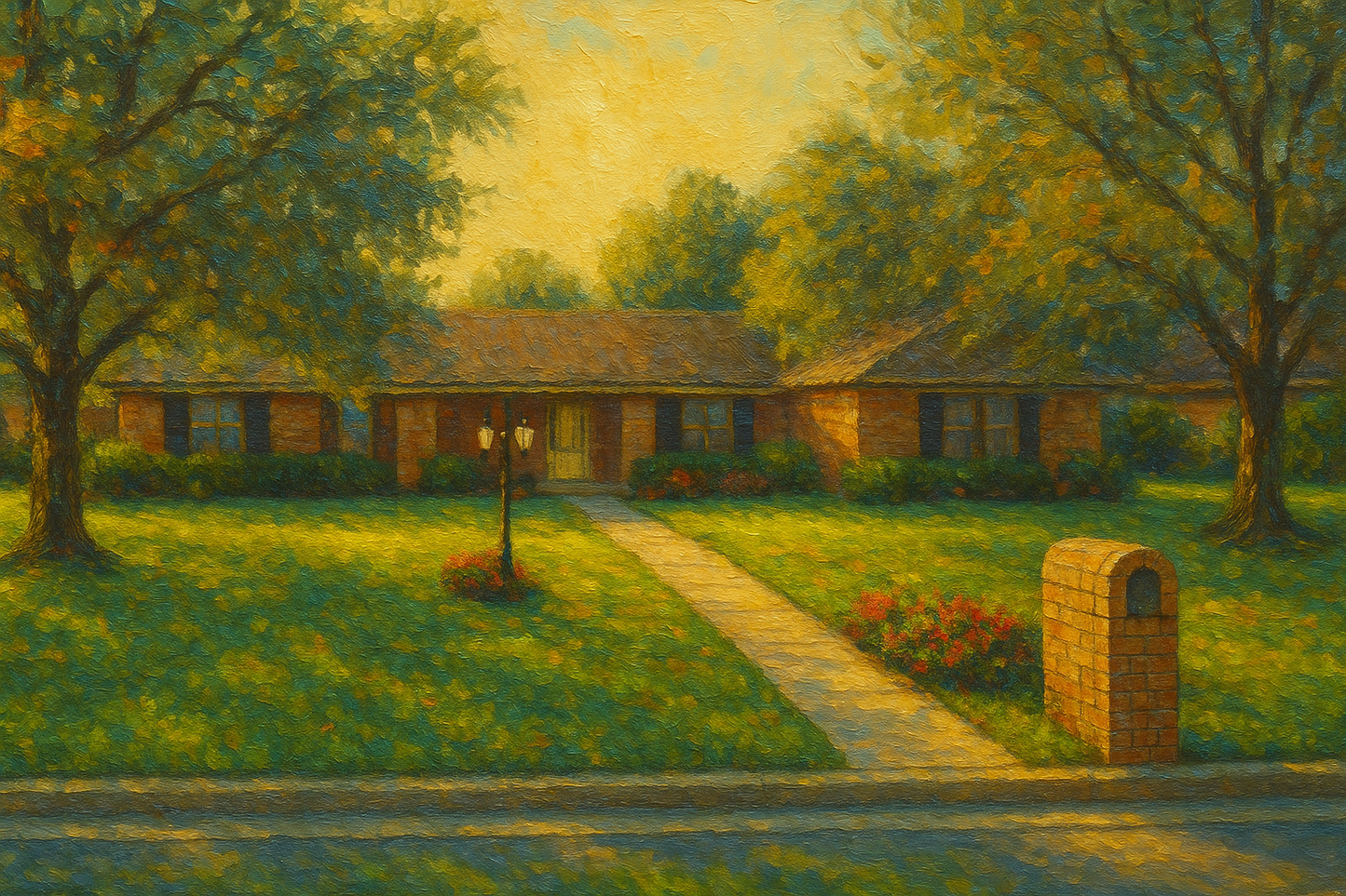 Oil painting of 2810 Good Shepherd Dr, Brownwood, TX 76801