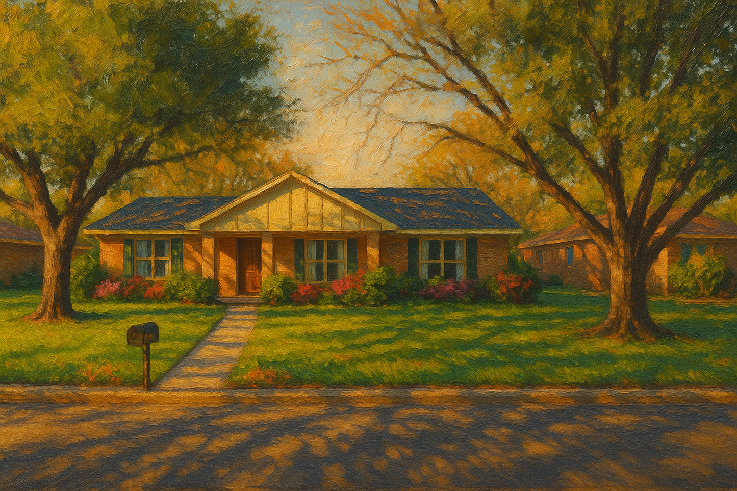 Oil painting of 2815 Good Shepherd Dr, Brownwood, TX 76801