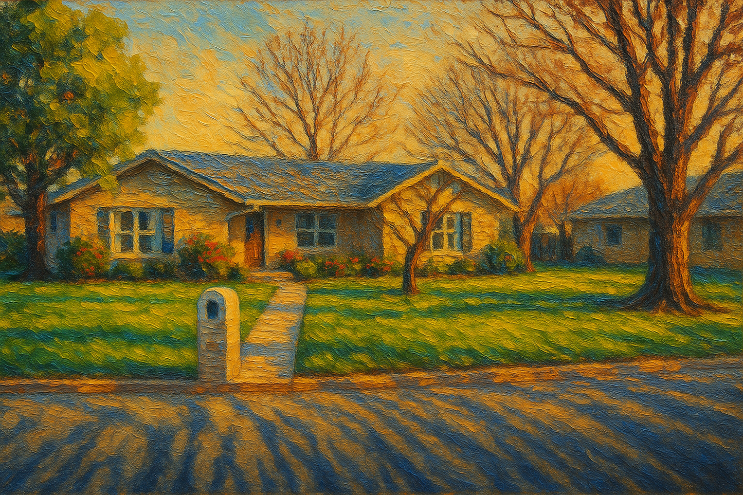 Oil painting of 2903 Good Shepherd Dr, Brownwood, TX 76801
