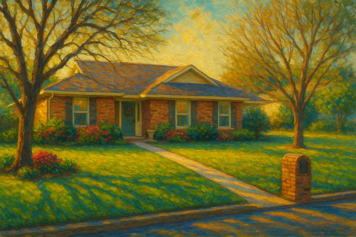 Oil painting of 2906 Good Shepherd Dr, Brownwood, TX 76801