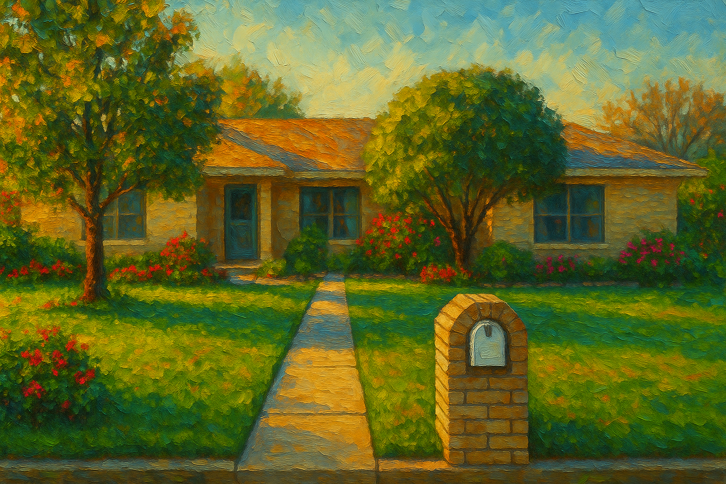 Oil painting of 2908 Good Shepherd Dr, Brownwood, TX 76801