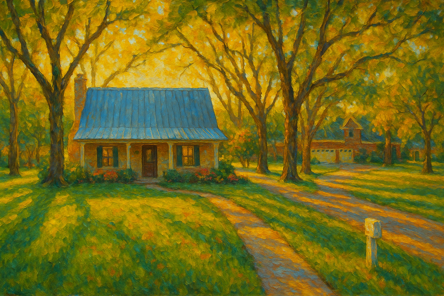 Oil painting of 3008 Asbury St, Brownwood, TX 76801