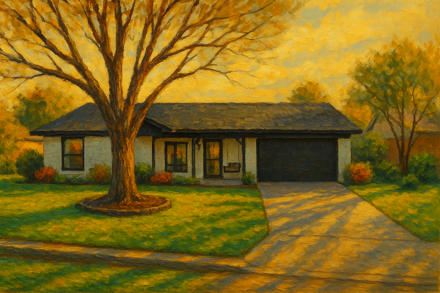 Oil painting of 3510 Surrey Ln, Brownwood, TX 76801