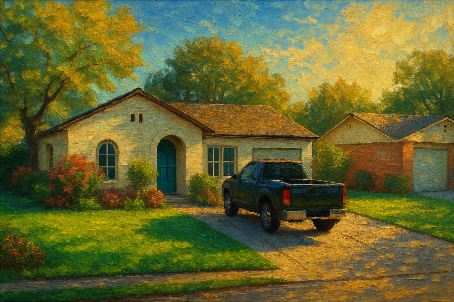 Oil painting of 3514 Arrowhead Dr, Brownwood, TX 76801