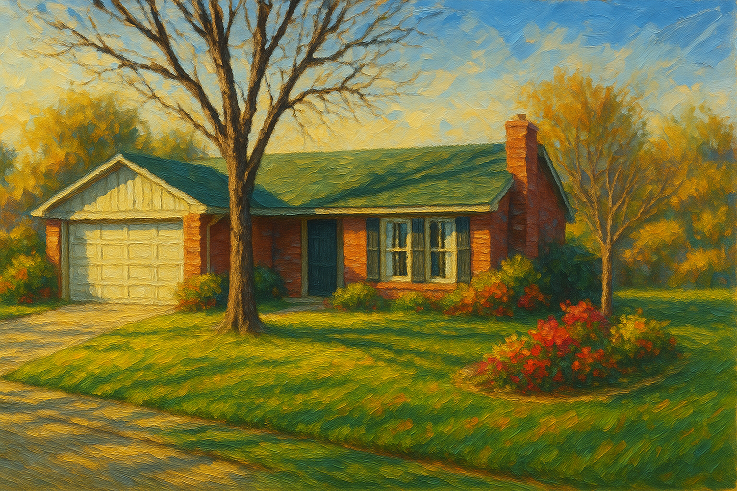 Oil painting of 3603 Arrowhead Dr, Brownwood, TX 76801