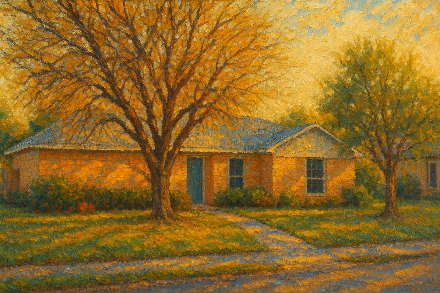 Oil painting of 3604 Arrowhead Dr, Brownwood, TX 76801