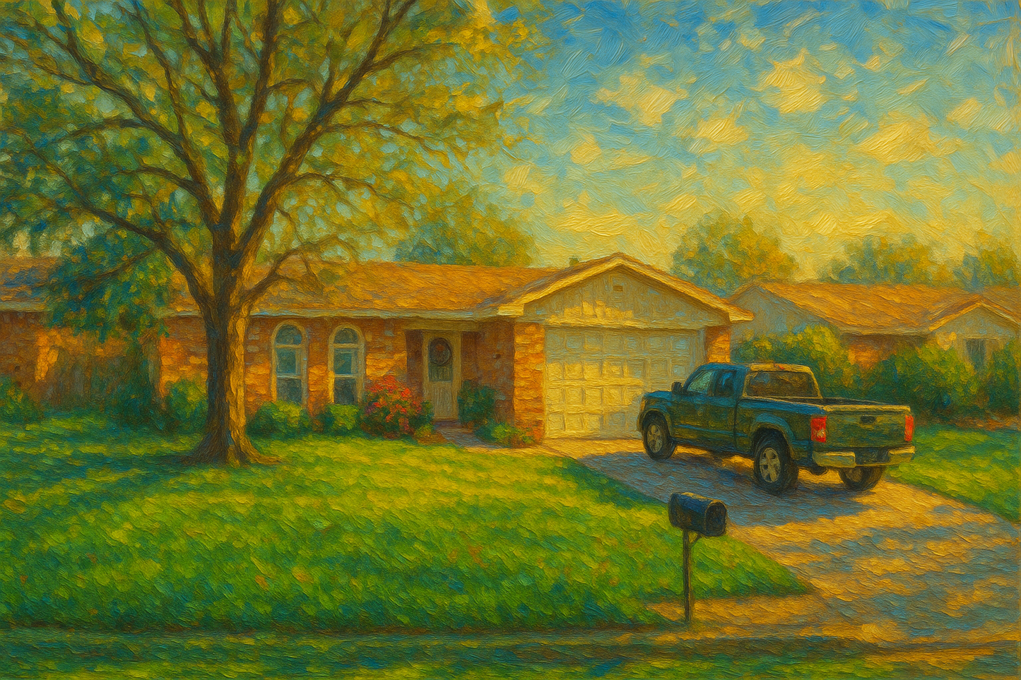 Oil painting of 3612 Arrowhead Dr, Brownwood, TX 76801