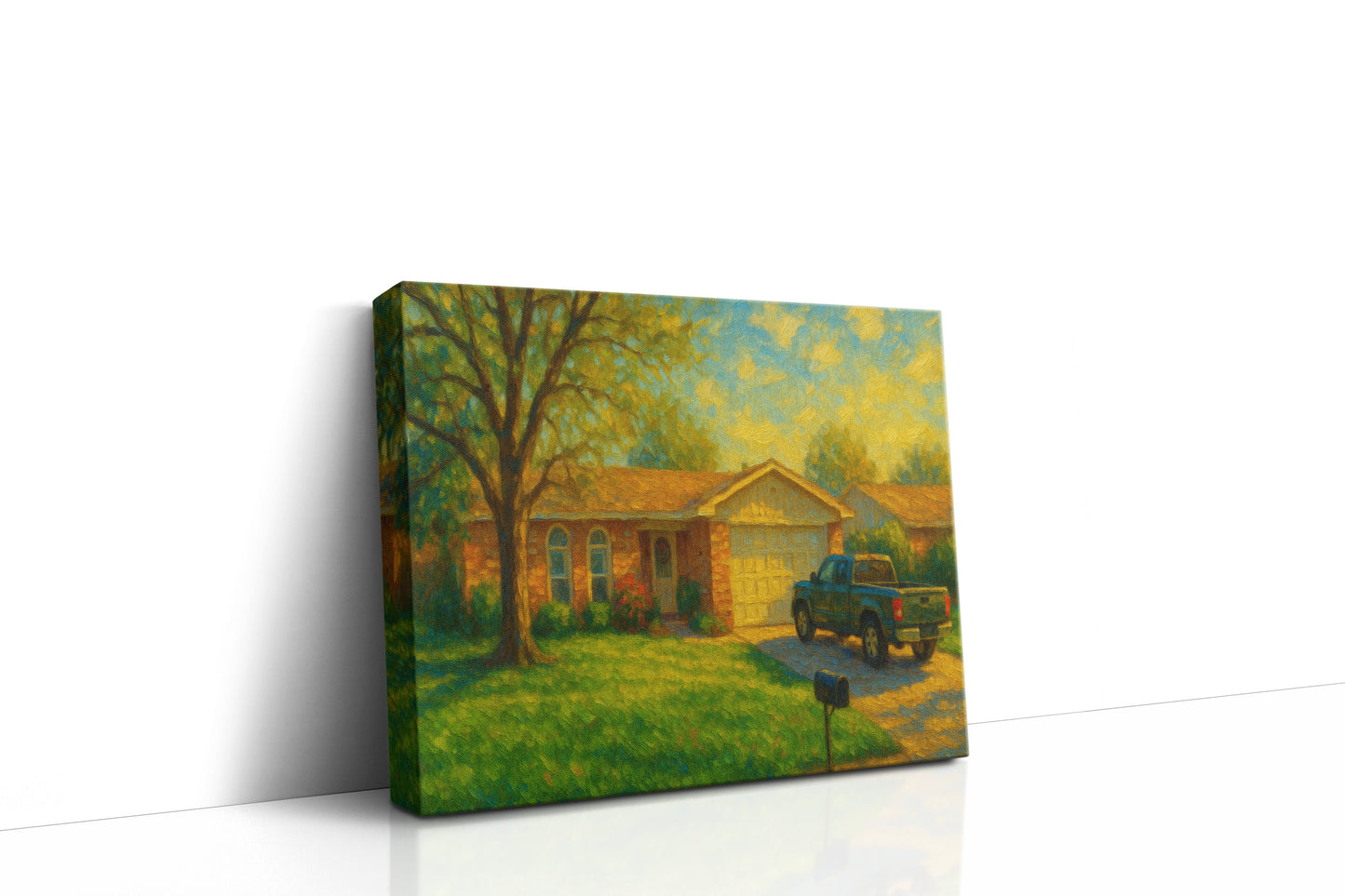 Mockup of 3612 Arrowhead Dr, Brownwood, TX 76801 oil painting on canvas