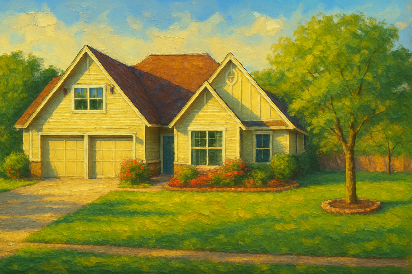 Oil painting of 3803 Duckhorn Dr, Brownwood, TX 76801
