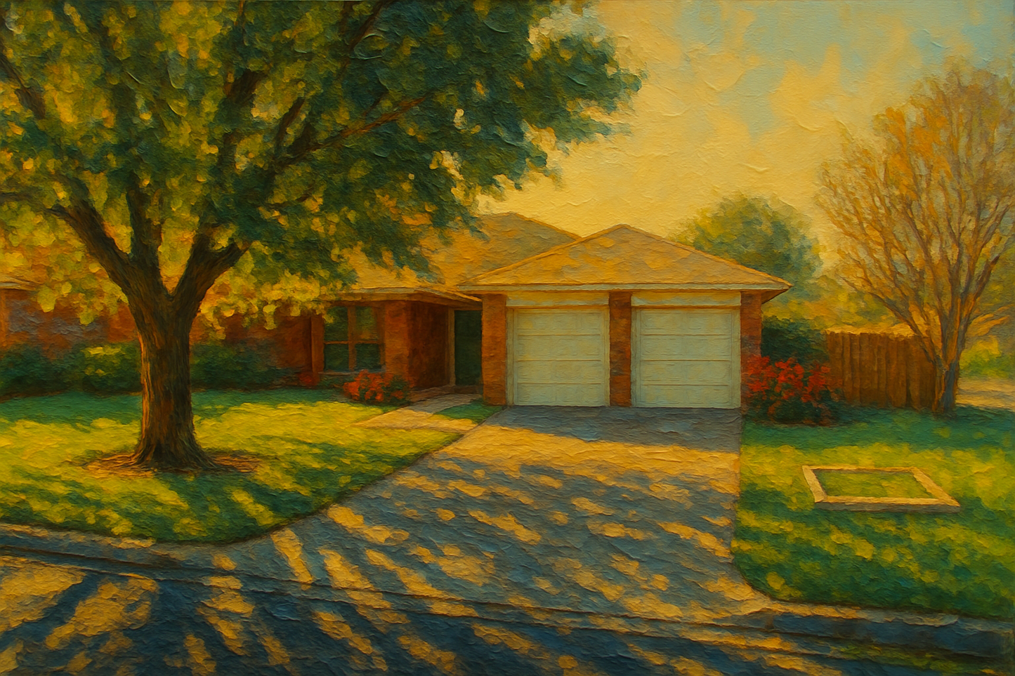 Oil painting of 4301 9th St, Brownwood, TX 76801