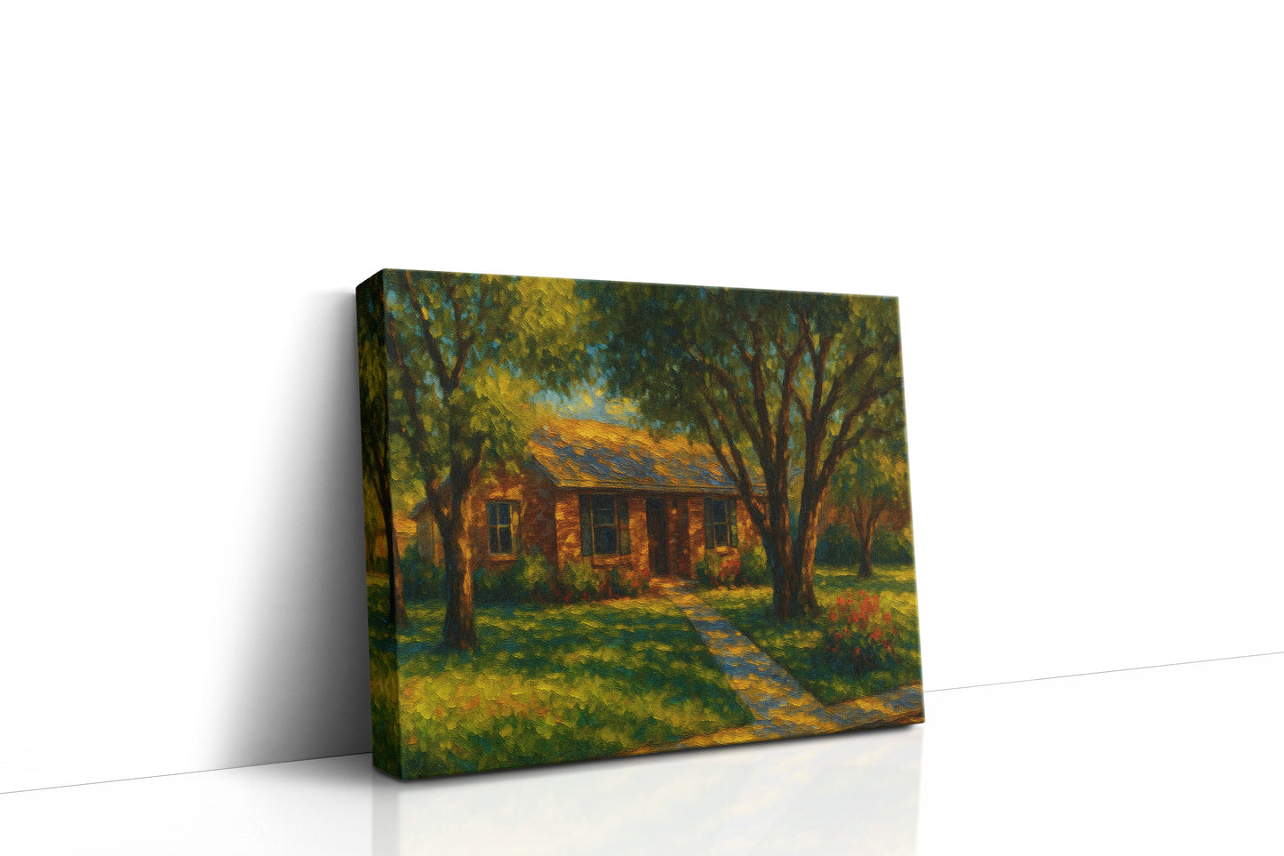 Mockup of 4402 Rosewood Dr, Brownwood, TX 76801 oil painting on canvas