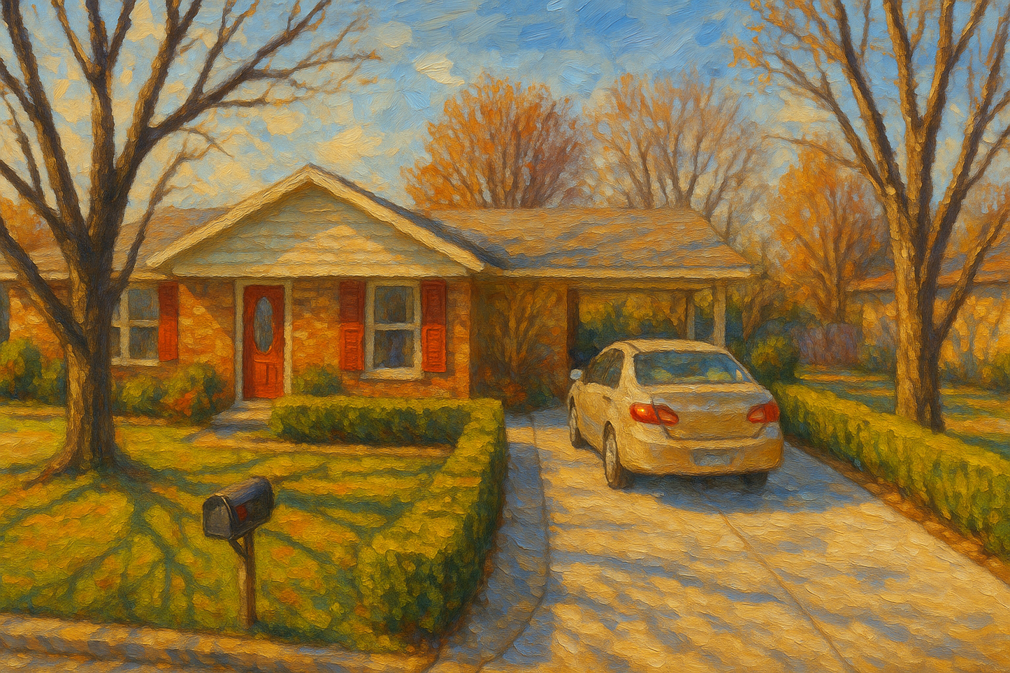 Oil painting of 4403 Delwood Dr, Brownwood, TX 76801