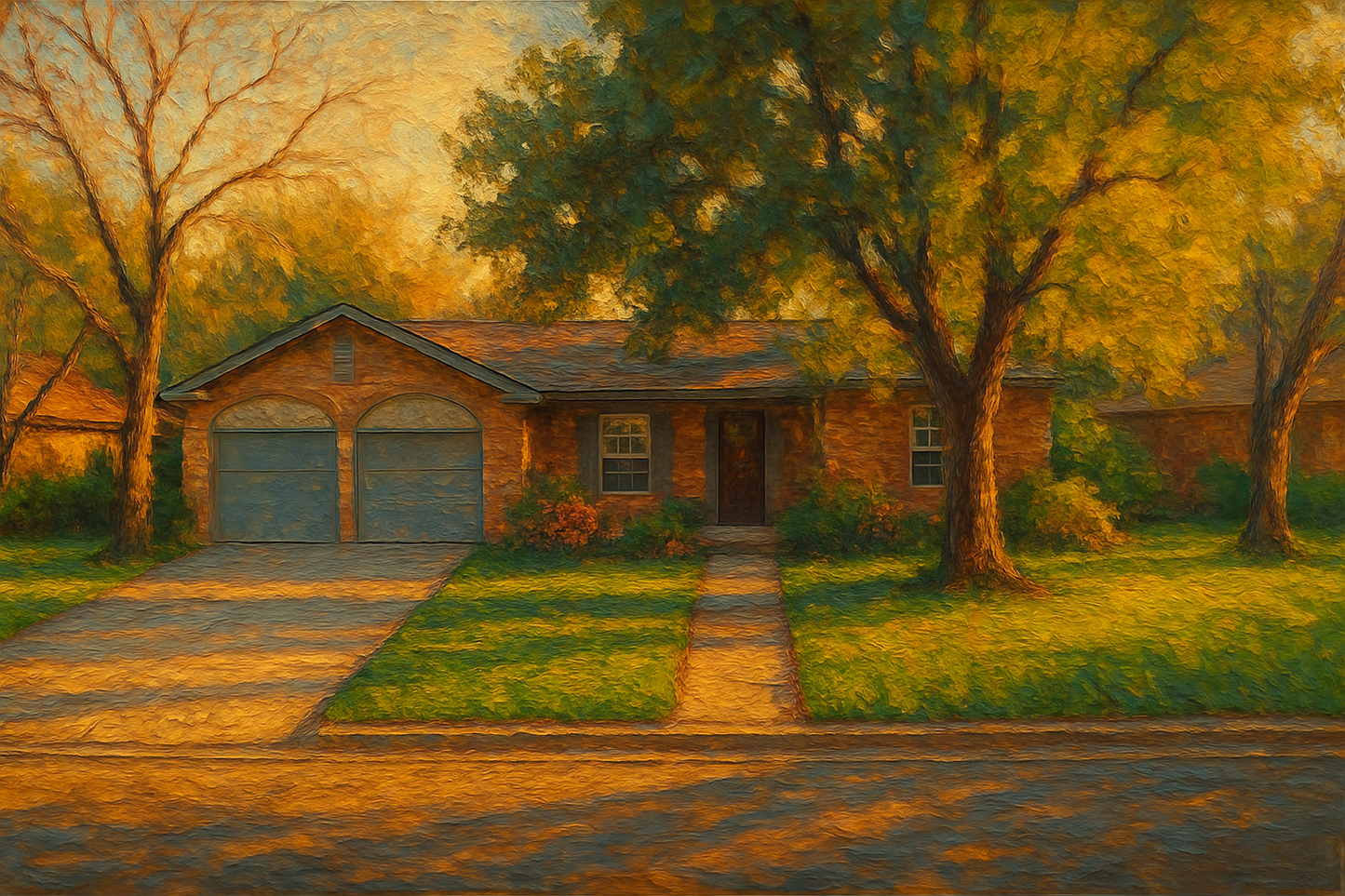 Oil painting of 4404 River Oaks Dr, Brownwood, TX 76801