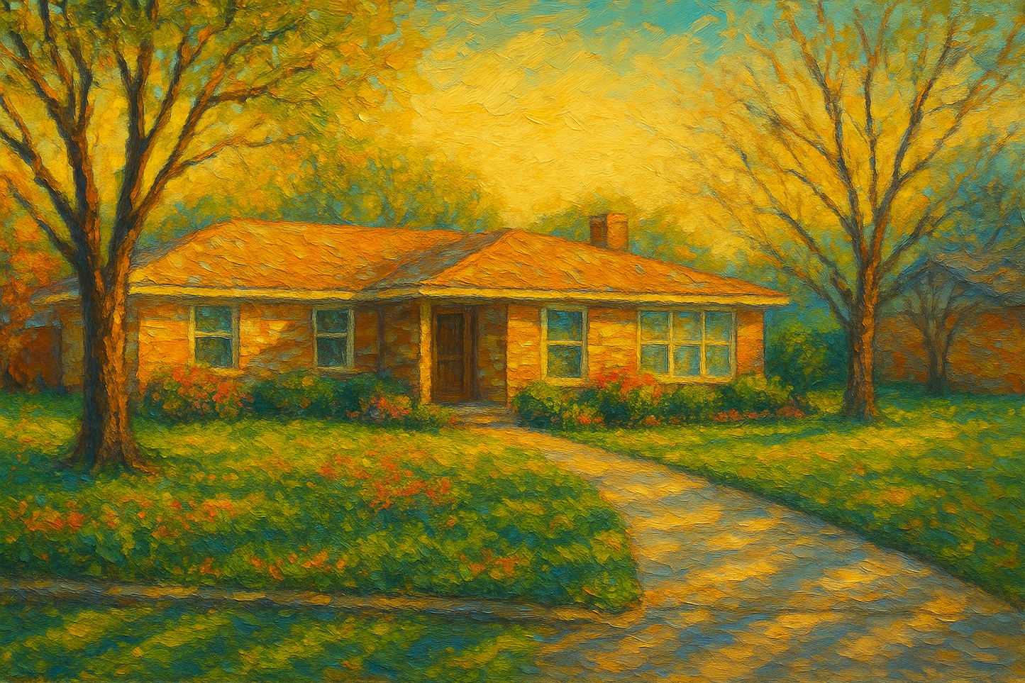 Oil painting of 4407 Delwood Dr, Brownwood, TX 76801