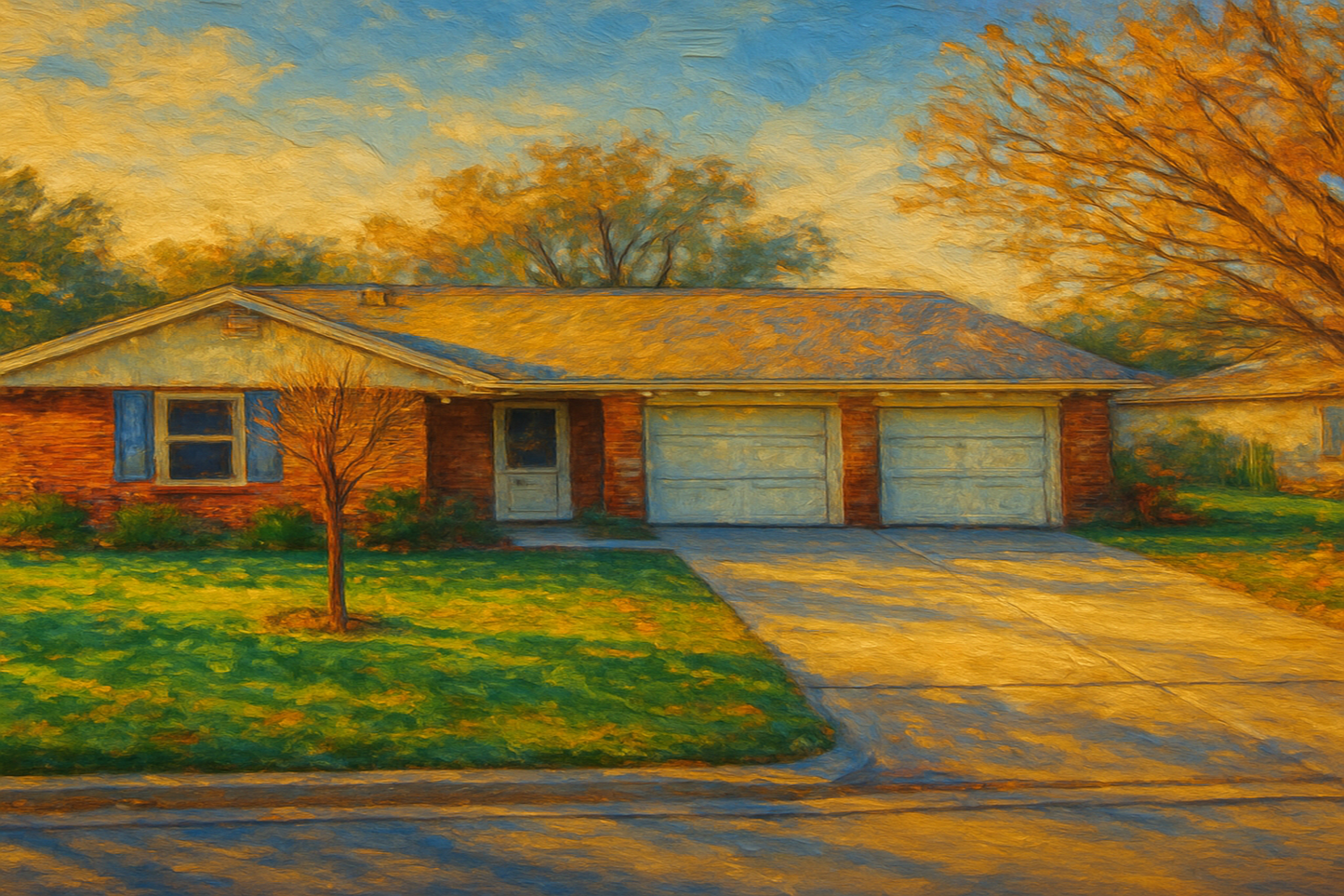 Oil painting of 4409 Delwood Dr, Brownwood, TX 76801