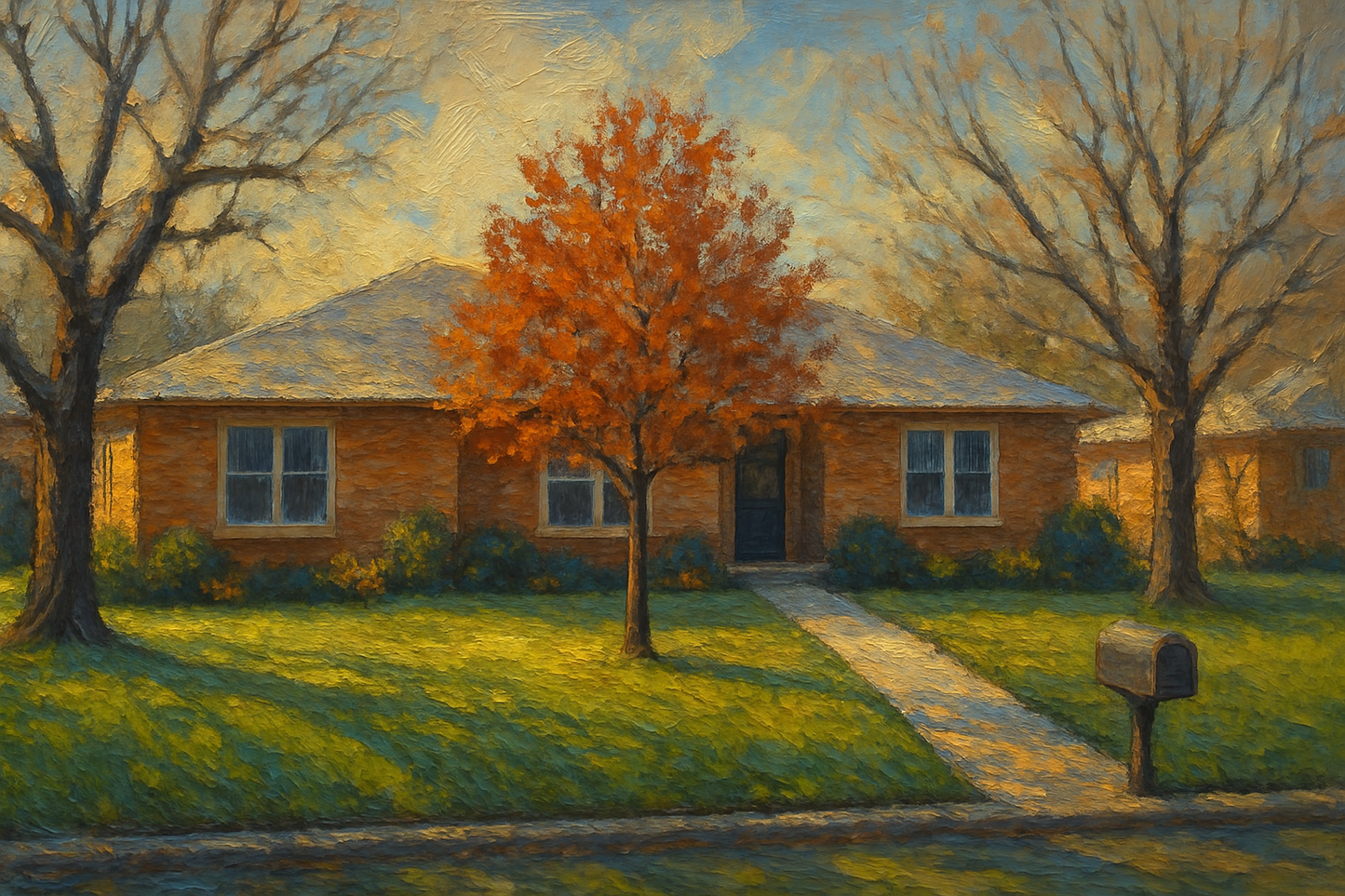 Oil painting of 4409 Rosewood Dr, Brownwood, TX 76801