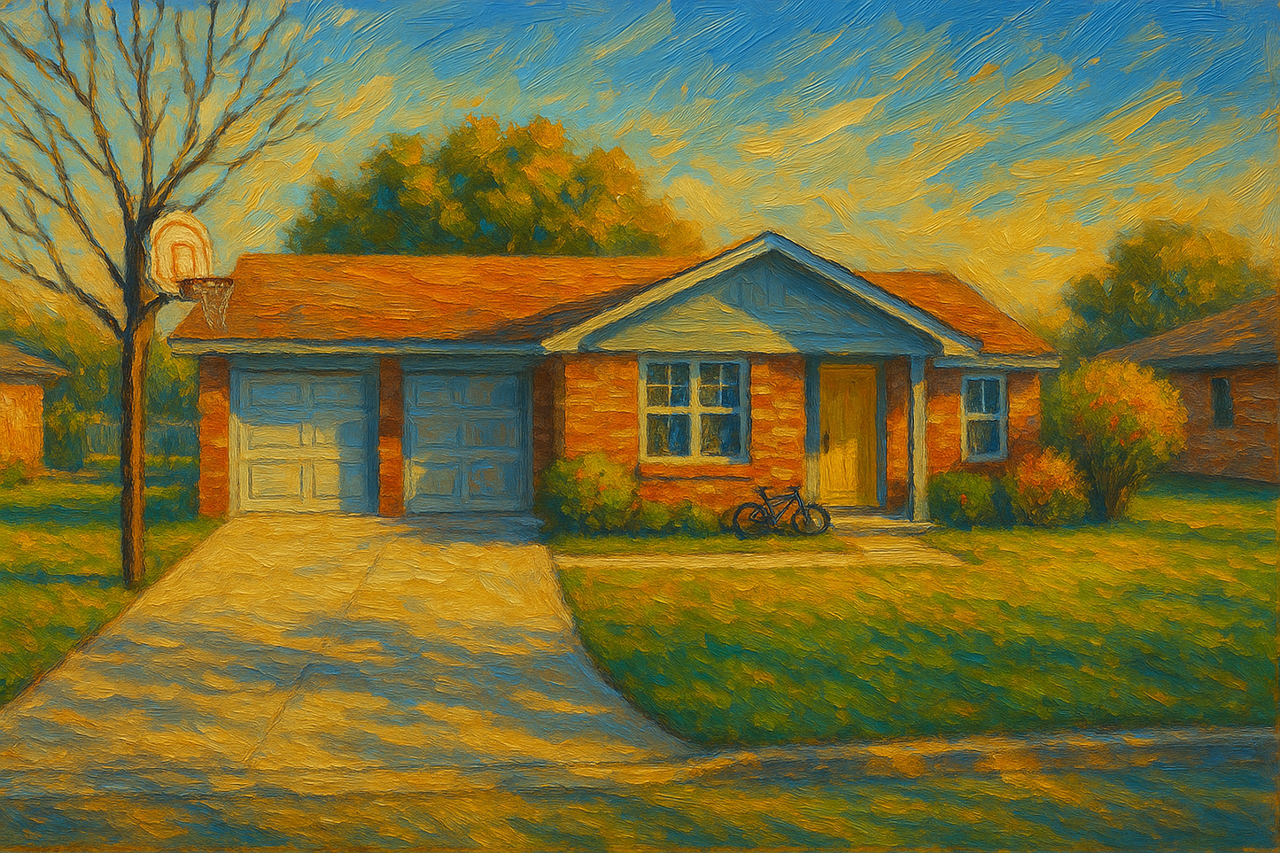 Oil painting of 4418 Delwood Dr, Brownwood, TX 76801