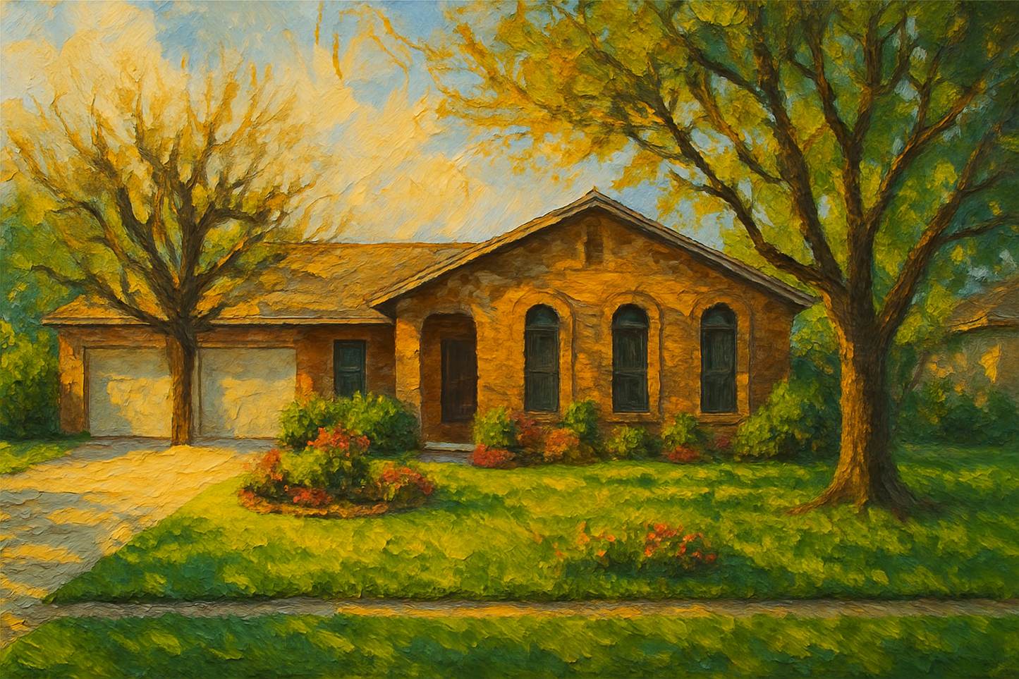 Oil painting of 4508 Delwood Dr, Brownwood, TX 76801
