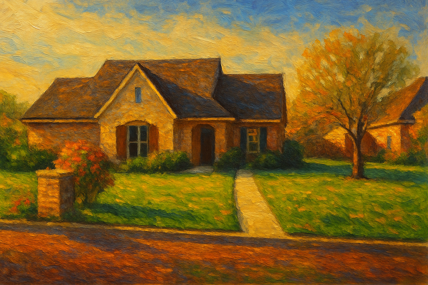 Oil painting of 4603 Kay Dr, Brownwood, TX 76801