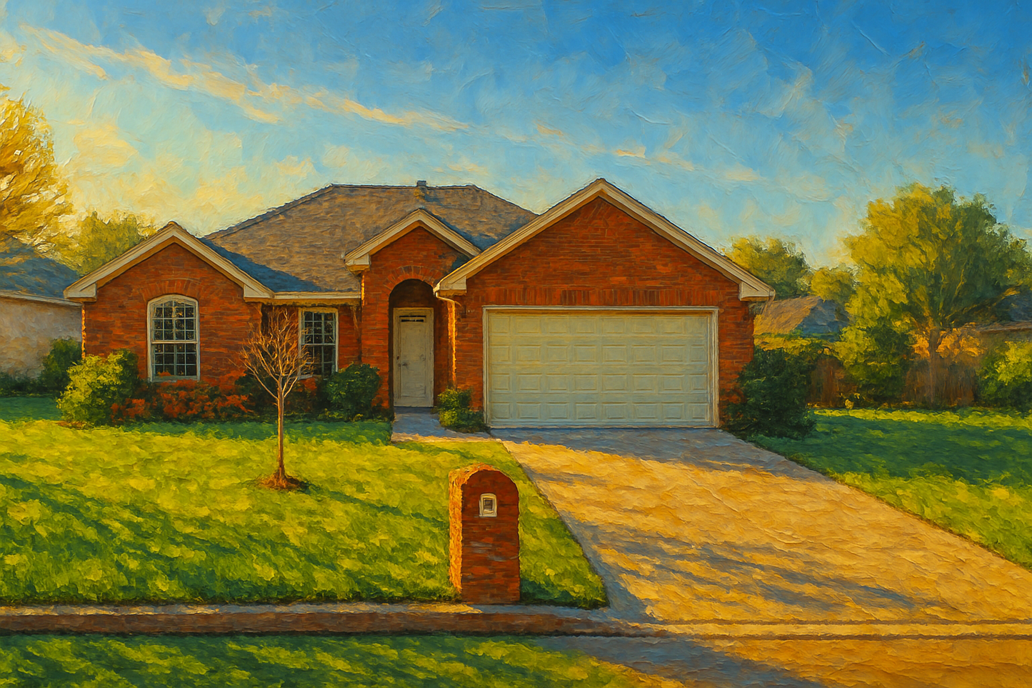 Oil painting of 4607 Kay Dr, Brownwood, TX 76801