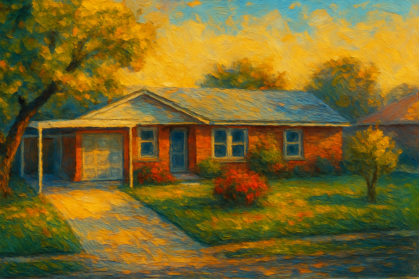 Oil painting of 4608 Delwood Dr, Brownwood, TX 76801