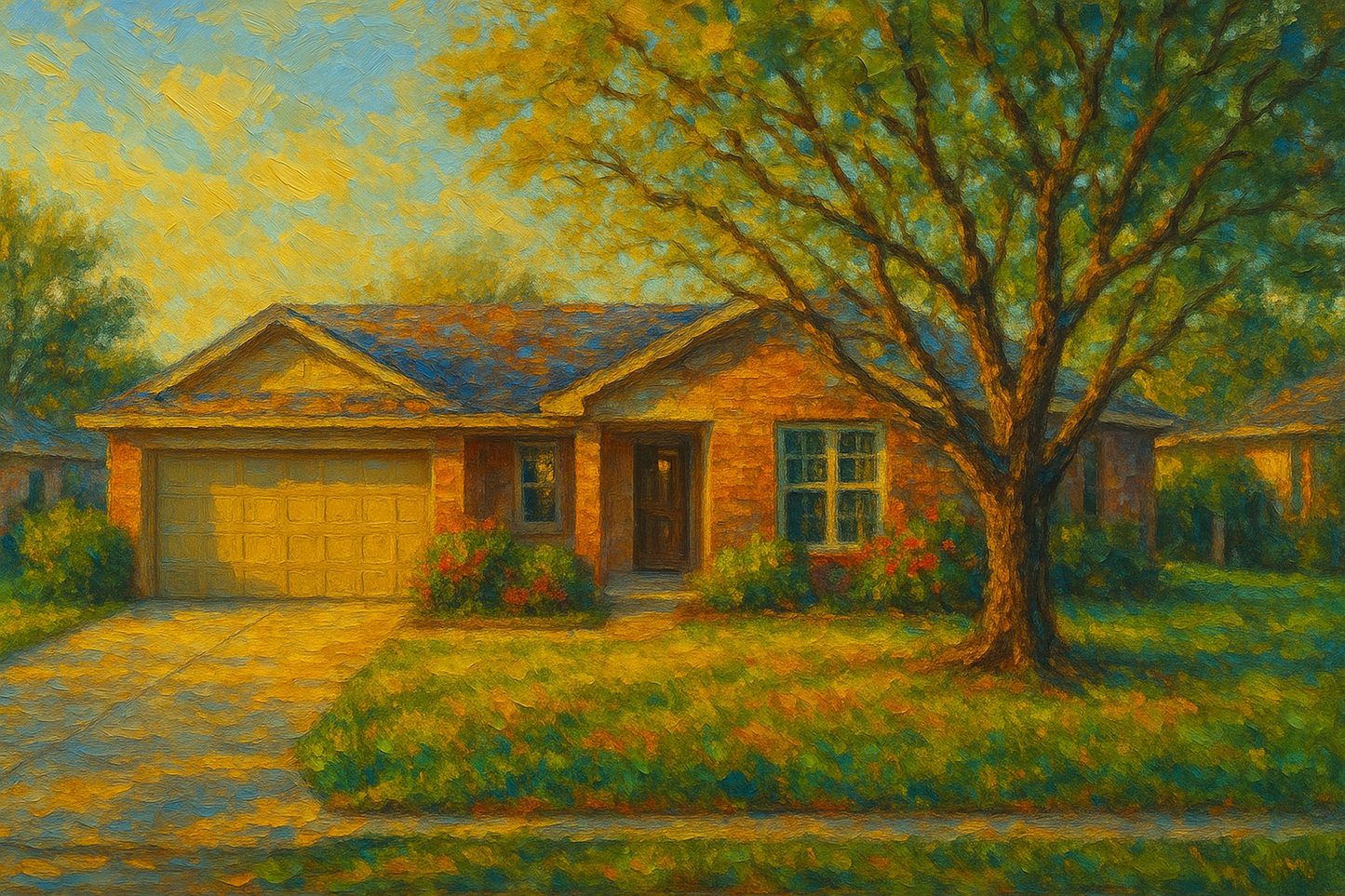 Oil painting of 4610 9th St, Brownwood, TX 76801