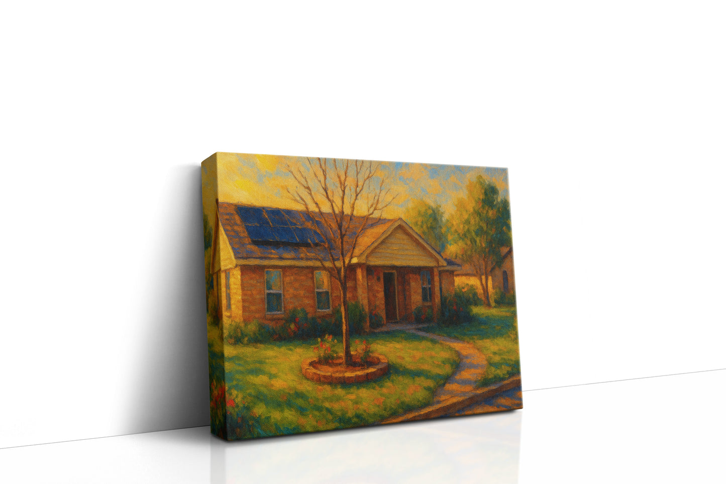 Mockup of 4611 9th St, Brownwood, TX 76801 oil painting on canvas