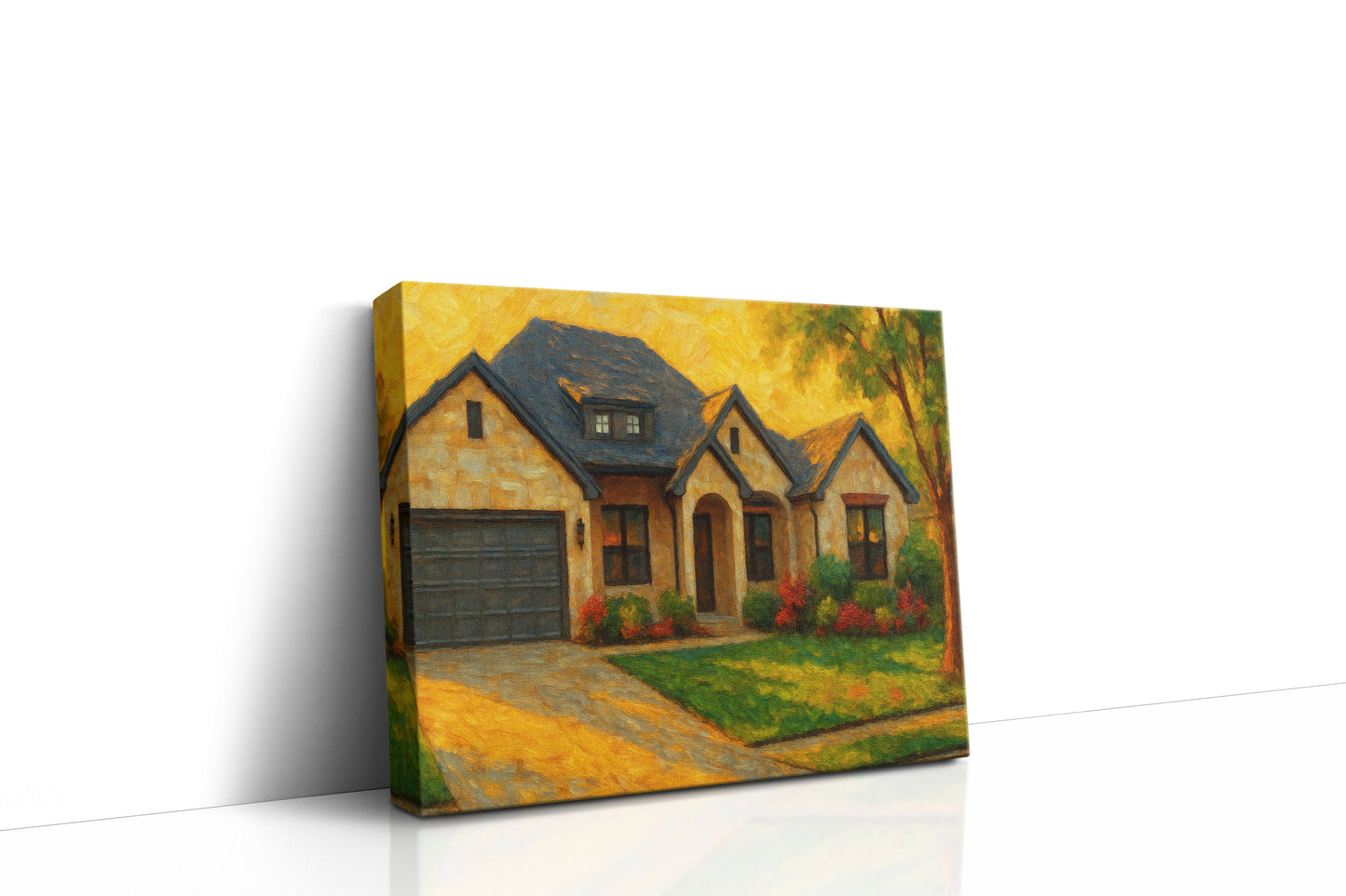 Mockup of 4611 Ranch Rd, Brownwood, TX 76801 oil painting on canvas