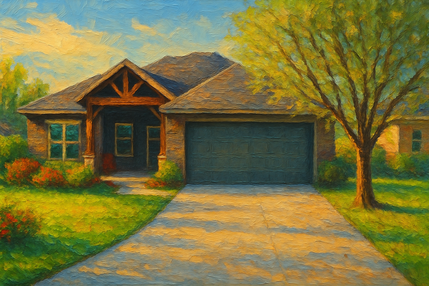 Oil painting of 4613 Kay Dr, Brownwood, TX 76801